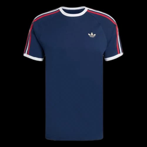 adidas 3-Stripes Tee Night Indigo Better Scarlet White