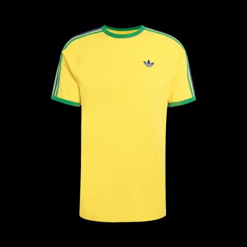 adidas 3-Stripes Tee Eqt Yellow Green Collegiate Royal