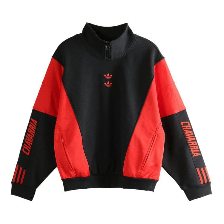 Adidas x Willy Chavarria Watsonville Mockneck Coat 'Black/Red'
