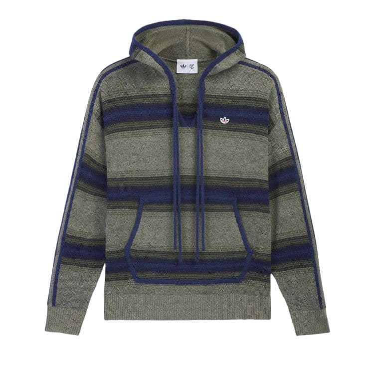 adidas CLOT Baja Hoodie By Edison Chen Hoodie Trace Khaki/Tech Indigo