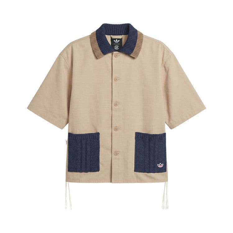 adidas CLOT SS Guayabera By Edison Chen Shirt Warm Sandstone