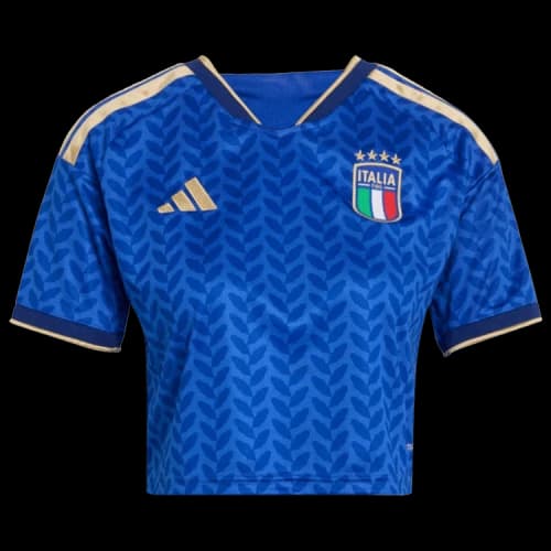 adidas Italy 26 Home Cropped Jersey 'Bold Blue' (Women's)