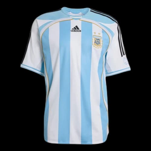 adidas Argentina Home 2006 Jersey White/Clear Blue