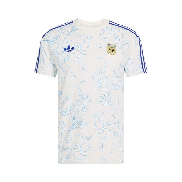 adidas Argentina All Over Print T-Shirt Off White