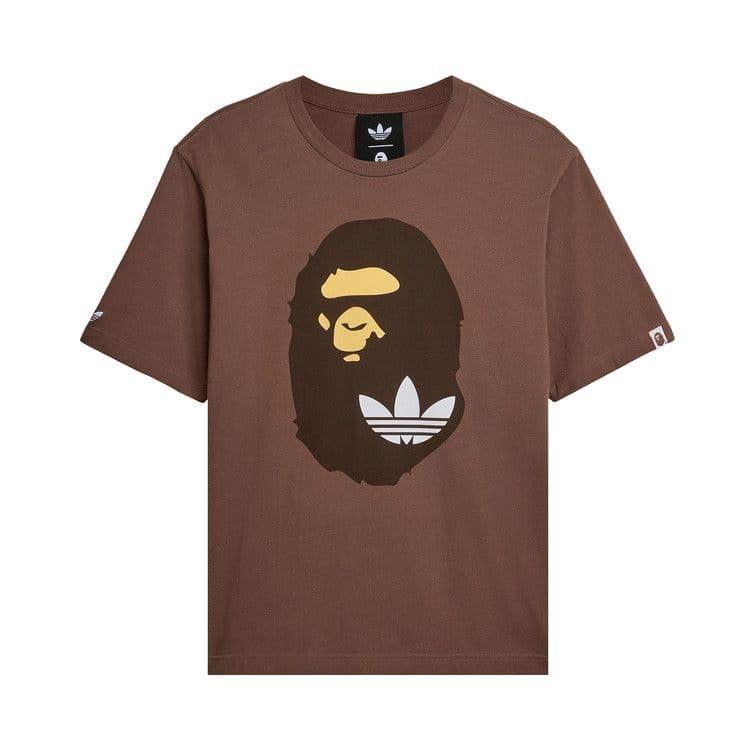adidas x BAPE Ape Head Tee Brown