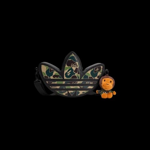 adidas x BAPE Camo Trefoil Shoulder Bag Black