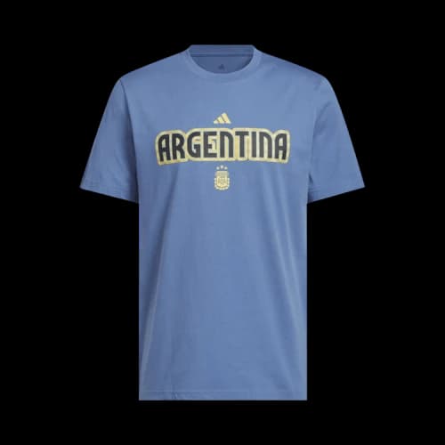 adidas World Cup 2026 Argentina Home Graphic Tee Crew Blue