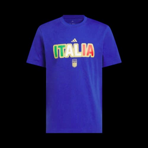 adidas FIFA World Cup 2026 Italy Home Graphic Tee Semi Lucid Blue