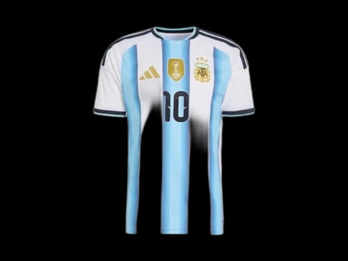 adidas Argentina 26 Home Authentic Messi Jersey White/Icey Blue/Light Blue