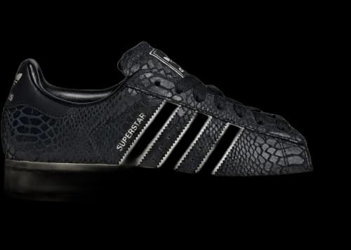 adidas Superstar II Black Croc Cream White