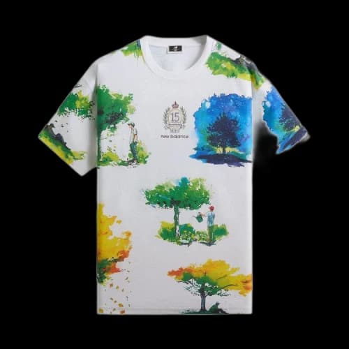Kith x New Balance Watercolor Quinn Tee White