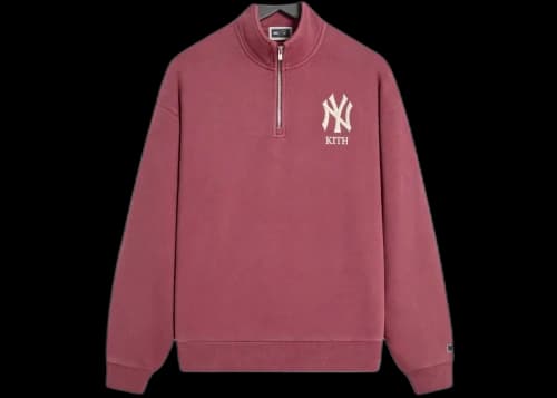 Kith x New York Yankees Vintage Nelson Pullover Garnet