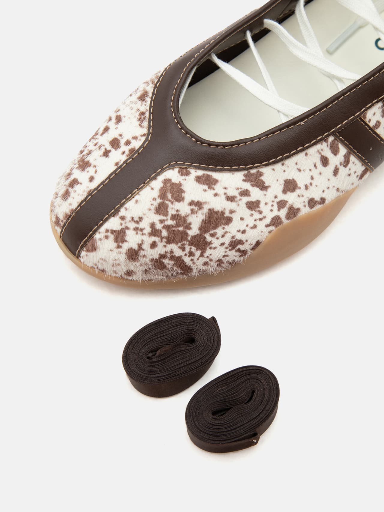 adidas Taekwondo Mei Ballet Cow Print Off White Dark Brown (Women's)
