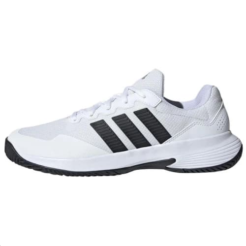 adidas Gamecourt 2 White Black Silver Metallic