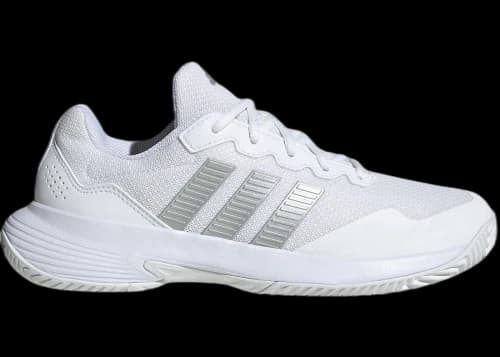 adidas Gamecourt 2 White Silver Metallic (Women's)