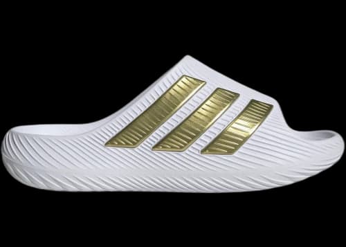 adidas Purechill Slides White Gold Metallic