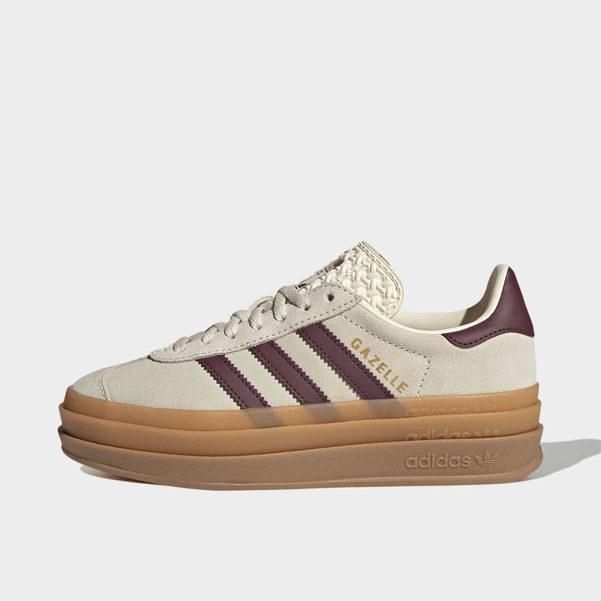 adidas Originals Gazelle Bold GS 'Cream White Maroon Gold Metallic'