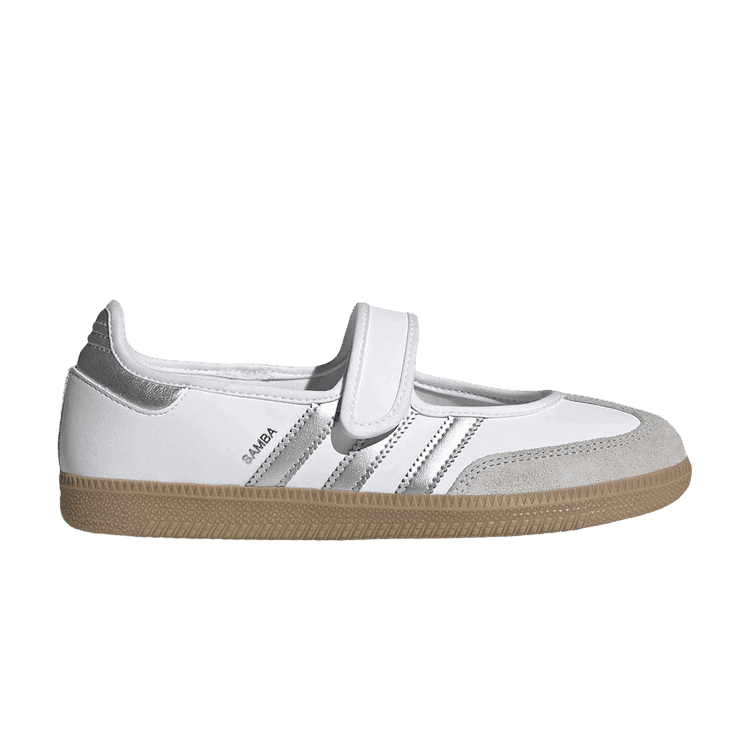 adidas Samba Jane White Silver Metallic (Women's)