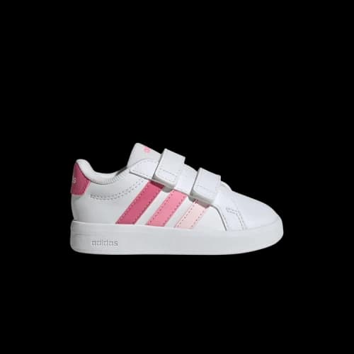 adidas Grand Court 3.0 White Pink Fusion Bliss Pink (TD)