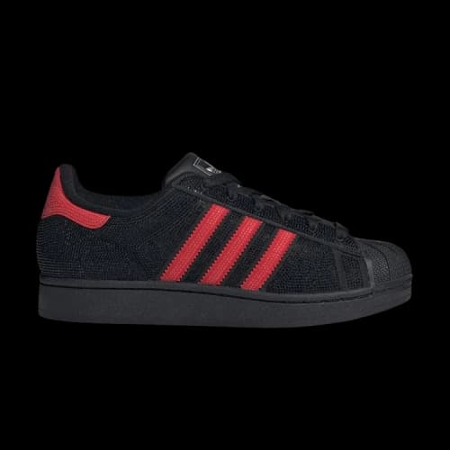 adidas Superstar II Rhinestone Black Better Scarlet (Women's)