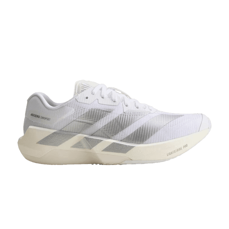 adidas Adizero Dropset Pro White Silver Metallic Women's
