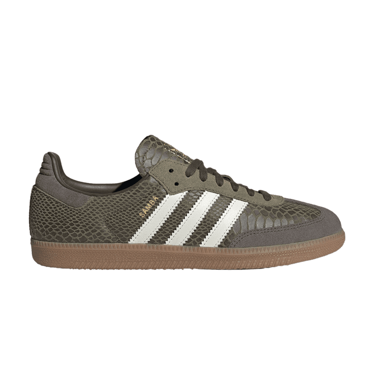 adidas Samba OG Focus Olive Snakeskin Off White