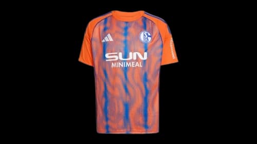 adidas Schalke 04 Jersey Team Orange Royal Blue