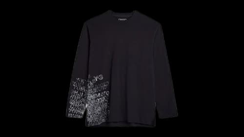 adidas Y-3 GFX Long Sleeve Tee Black