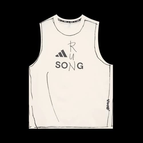 adidas Original Song For The Mute Running Tank Top (Asia Sizing) Chalk White