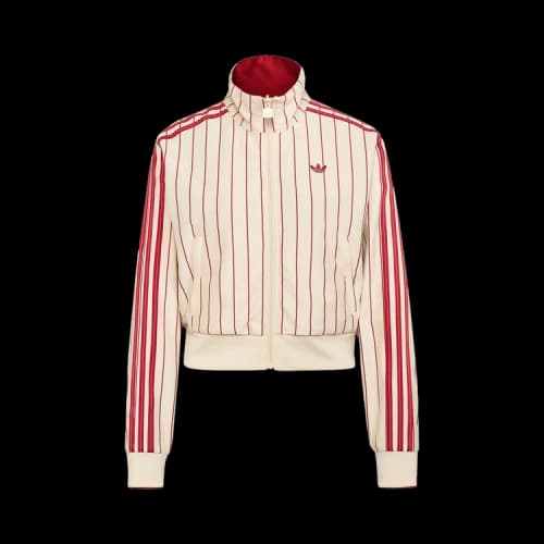 Adidas Reversible Firebird Track Top 'Warm Vanilla/Team Victory Red'