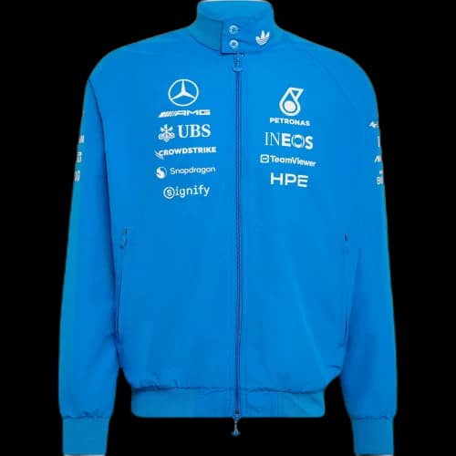 adidas x Mercedes AMG Petronas Formula 1 Team Blue Wonder Driver Harrington Jacket Blue (Aisa Sizing)
