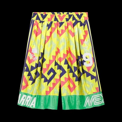 adidas x Chavarria AOP Goalkeeper Short Asia Sizing 'Solar Lemon Pure Purpl Solar Turbo'