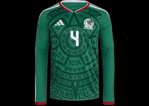 adidas Mexico 2026 Home Long Sleeve Jersey Bold Green