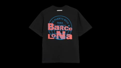 adidas x Bad Bunny DtMF Tour Barcelona Heavyweight Merch Tee Black
