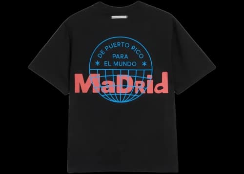 adidas x Bad Bunny DtMF Tour Madrid Heavyweight Merch Tee Black