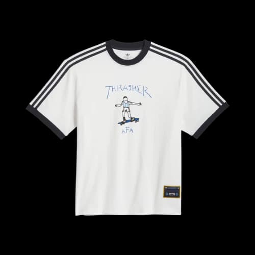 adidas x Thrasher Argentina Gonz Ringer T-shirt White