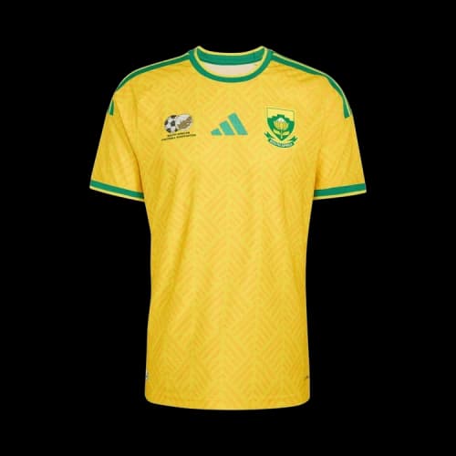 adidas South Africa 26 Home Authentic Jersey Team Yellow