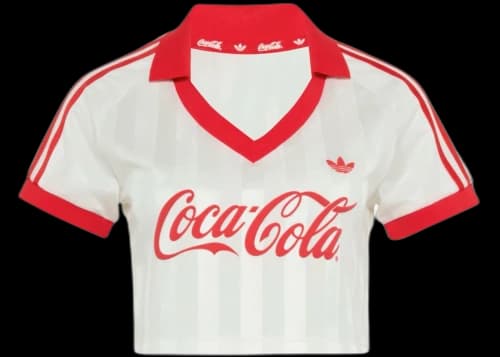 adidas x Coca-Cola Women's Cropped Jersey Core White