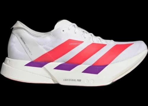 adidas Adizero Adios Pro 4 White Lucid Red Shock Purple