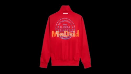 adidas x Bad Bunny DtMF Tour Madrid Firebird Track Jacket Better Scarlet