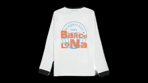 adidas x Bad Bunny DtMF Tour Barcelona Long-Sleeved T-shirt White