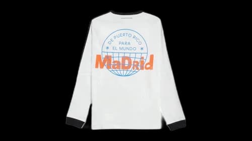 adidas x Bad Bunny DtMF Tour Madrid Long-Sleeved T-shirt White