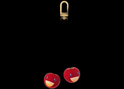 Louis Vuitton x Takashi Murakami Cherry Bag Charm Gold-tone Metal