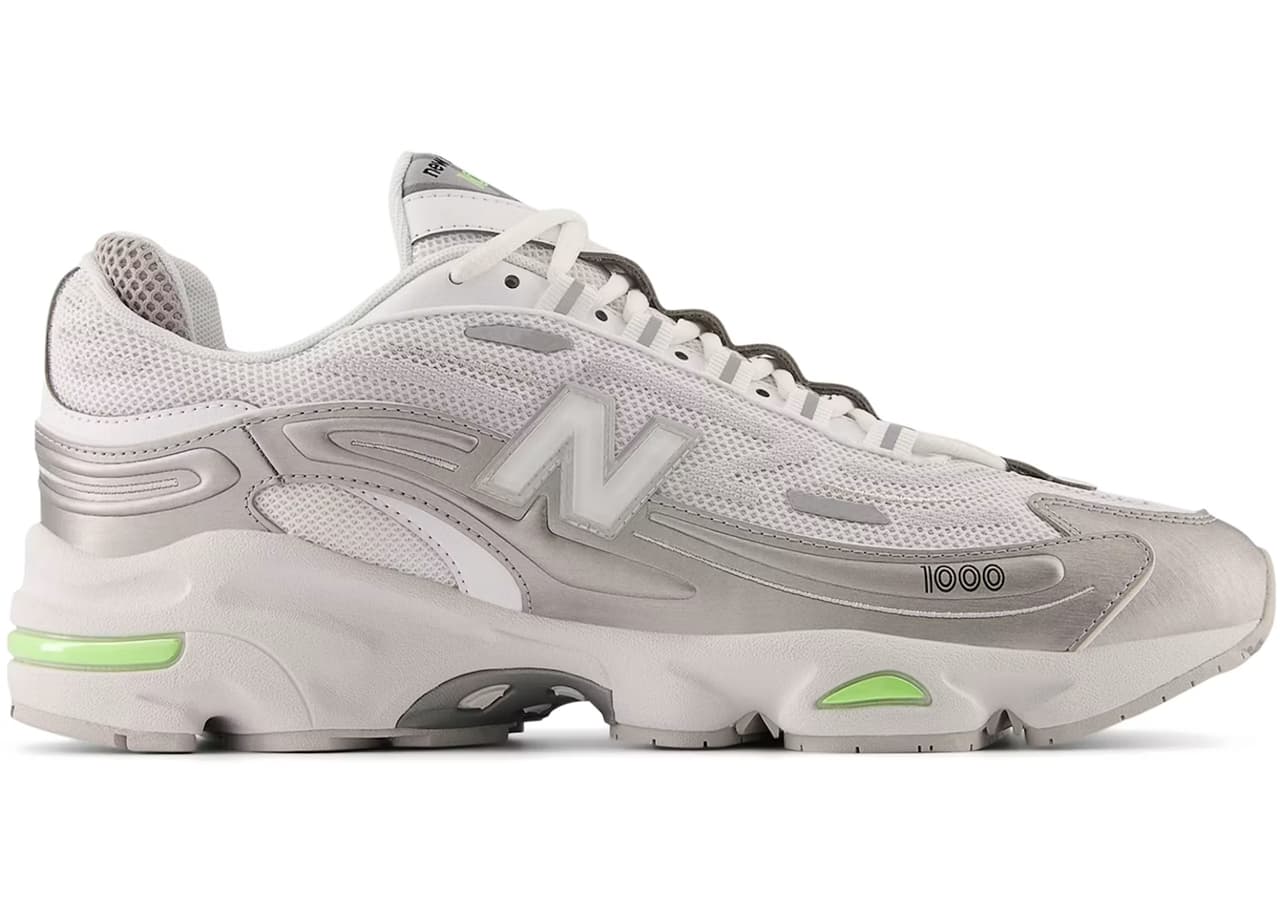 New Balance 1000 White Silver Mint Flash