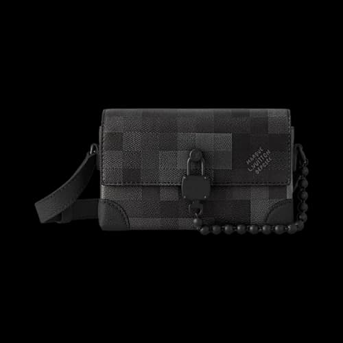 Louis Vuitton Wallet Steamer Wearable Damoflage Black/Grey