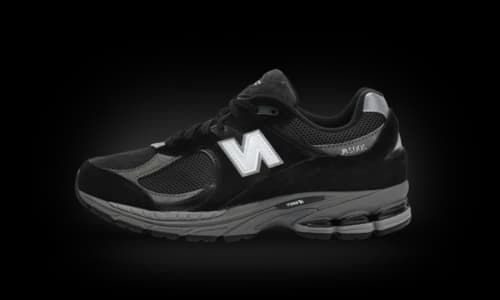New Balance 2002R Black Dark Grey White