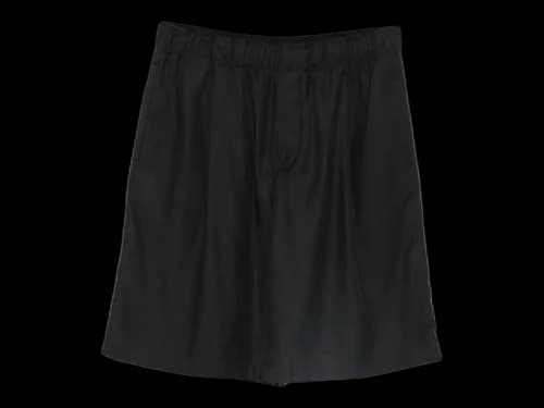 Our Legacy Leisure Shorts Still Black Calm Cupro Cotton