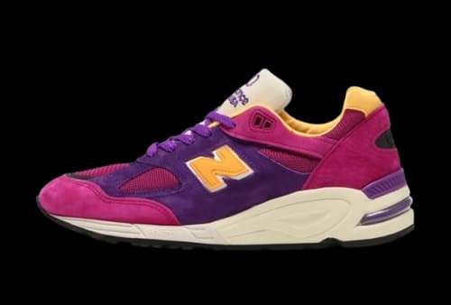 New Balance 990v2 MiUSA Teddy Santis Purple Yellow