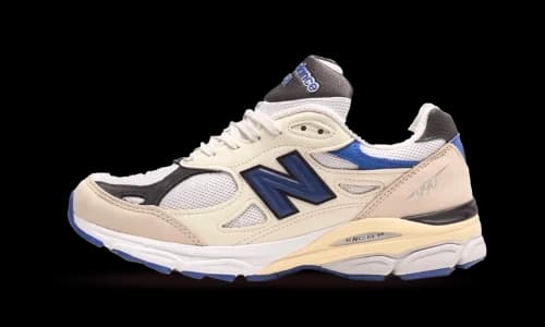 New Balance 990v3 MiUSA White Blue