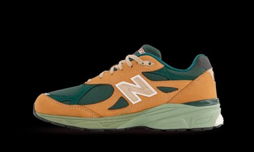 New Balance 990v3 MiUSA Tan Green